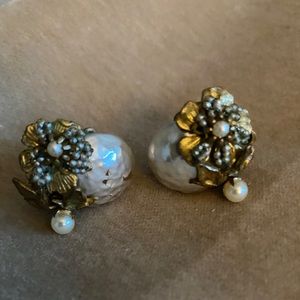 Miriam Haskell clip on earrings